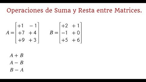 Operaciones entre Matrices | Suma y Resta | Matrices 3x2 | Ejercicio 1