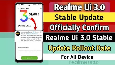 Realme Ui 3.0 Android 12 Stable Update Officially Confirm 🤩 | Realme Ui 3.0 Stable Update Date