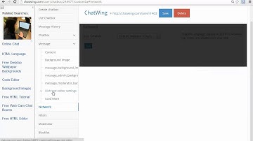 video webcast Chat room software tool Chatwing