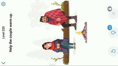 Easy Game Level 220 || Help The Couple Warm Up.