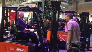 BBC Inside Out on Doosan stand at IMHX 2016