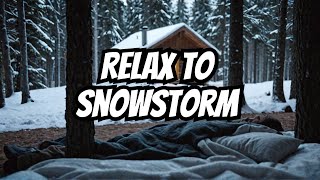 Blizzard Snowstorm Sounds for Relaxing & Sleeping | Strong Wind & Falling Snow Sounds (White Noise)