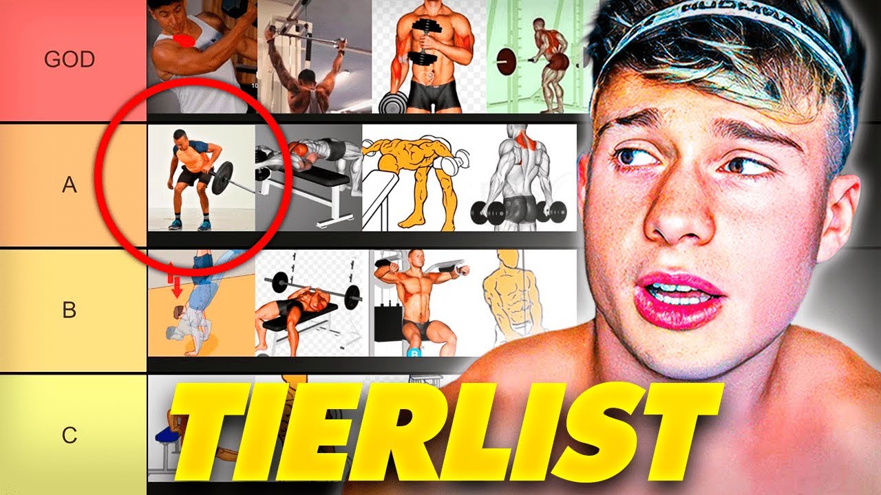 LOS MEJORES EJERCICIOS DE PECHO Y ESPALDA - TIERLIST