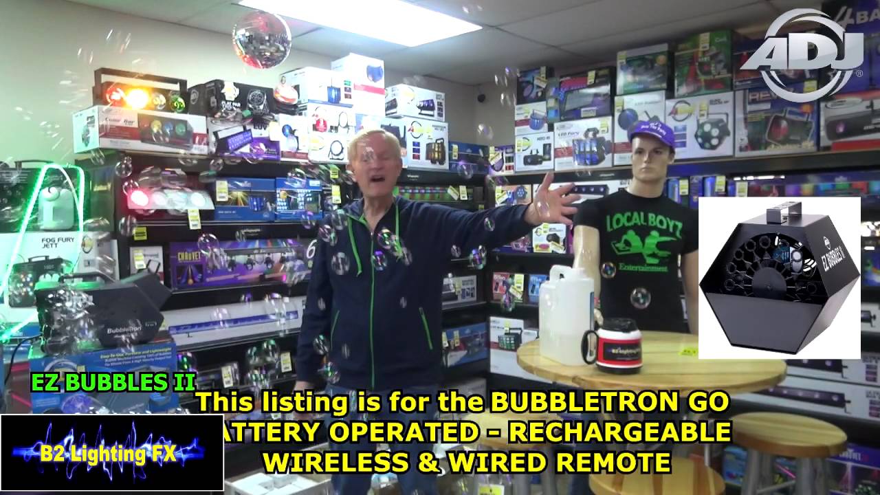 ADJ BUBBLETRON GO Battery Operated Bubble Machine