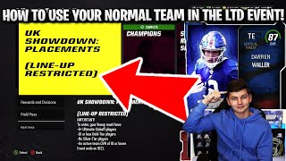 HOW TO USE YOUR NORMAL TEAM IN THE KICKOFF SHOWDOWN EVENT