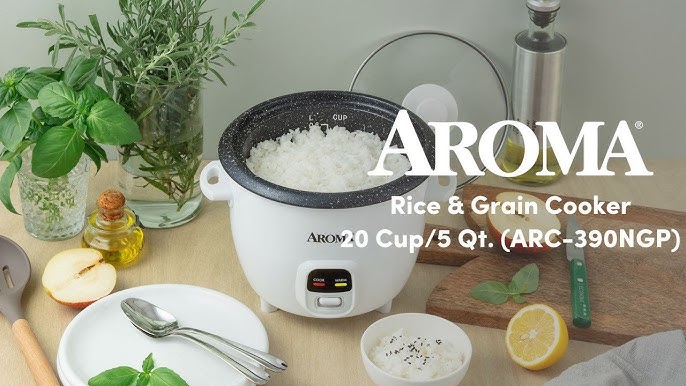 Aroma Housewares ARC-5000SB Digital Rice, Food Steamer, Slow, Grain Cooker,  Stainless Exterior/Nonstick Pot, 10-cup uncooked/20-cup cooked/4QT