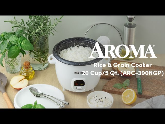 Aroma 8-Cup (Cooked) Rice & Grain Cooker, Steamer, New Bonded Granited  Coating