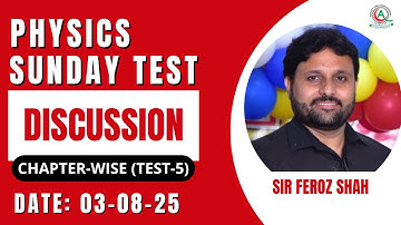 Physics Sunday Test Discussion By Sir Feroz Shah | Test-5 | Fresh Mdcat Series-1 | QCA | 03-08-25