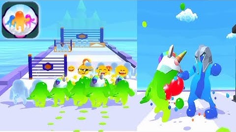 Jelly Clash 3D Games 😂 Funny All Levels Android, IOS #Run