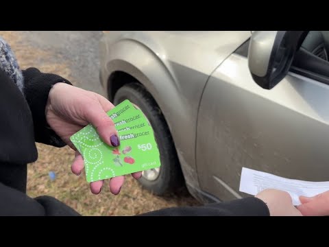 Hundreds line up for grocery gift cards in Luzerne County amid rising food costs