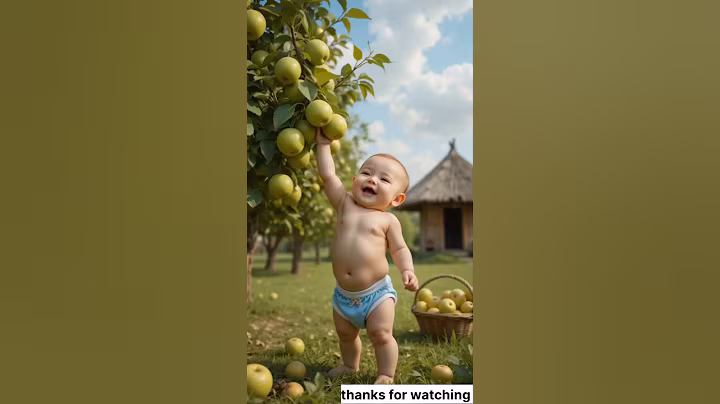 The boy used to eat an apple every day #ai