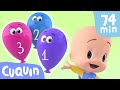 Huevos sorpresa: Aprende los números, colores y animales con Cuquín | Caricaturas para bebés