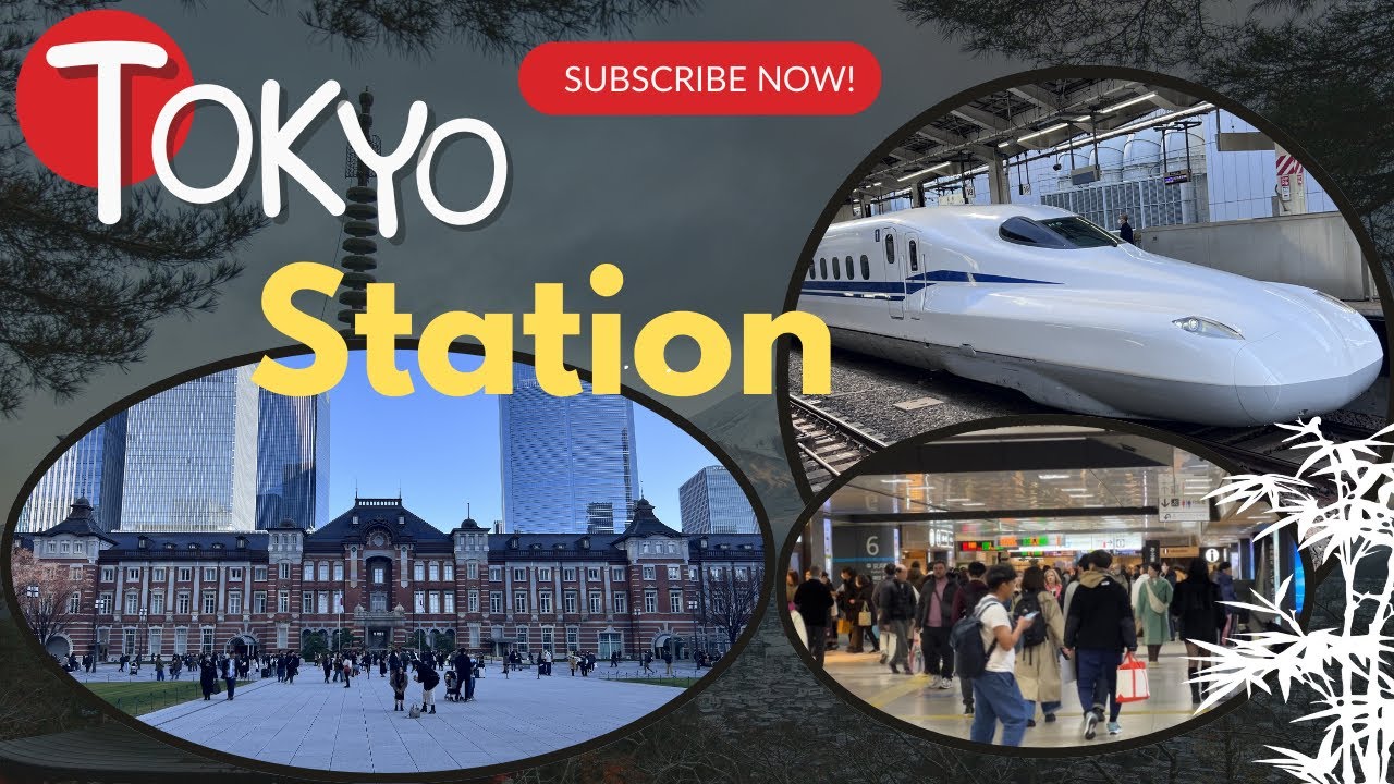 Tokyo Station Tour 🇯🇵🚄 | Inside Crowd & Shinkansen Bullet Train 4K