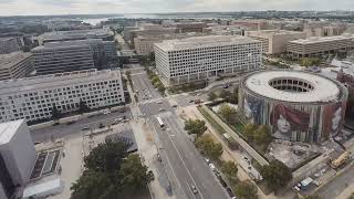 Aerial Establishing of FAA Headquarters Building in Washington, DC A very unusual external view of Federal Aviation Headquarters that was filmed inside .Prohibited. airspace P-56. (Footage shot in ..., From YouTubeVideos