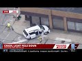 Crash, light pole down near 84th and Becher
