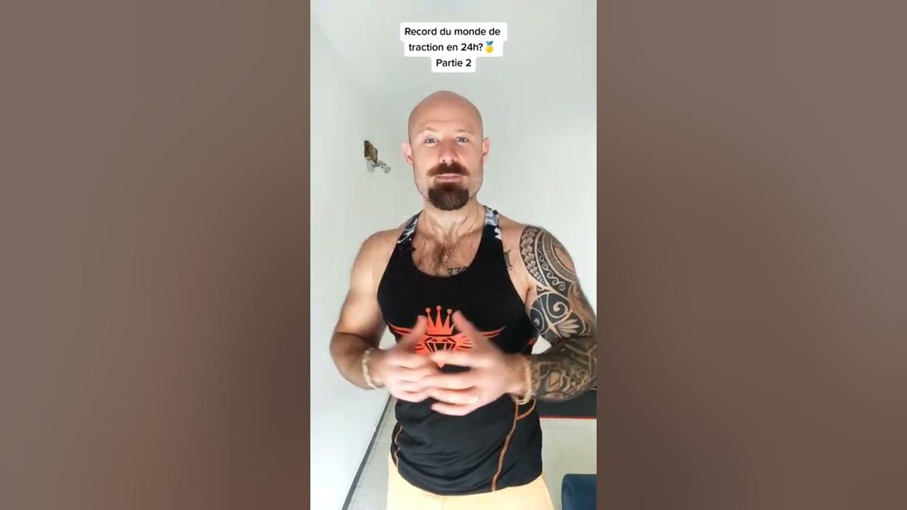 Record du monde de tractions en 24h ? 🥇 Partie 2 shorts musculation YouTube
