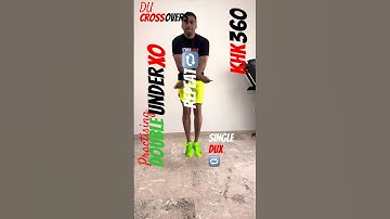 Jump rope workout - Double Under Crossover #practice #shorts