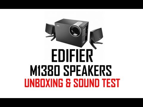 Edifier M1380 PC Speakers Unboxing & Sound Test