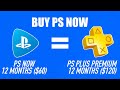 BUY PS NOW!!! PS NOW($60) = PS PLUS PREMIUM($120) - How To Buy 1 Year PS NOW - April 2022