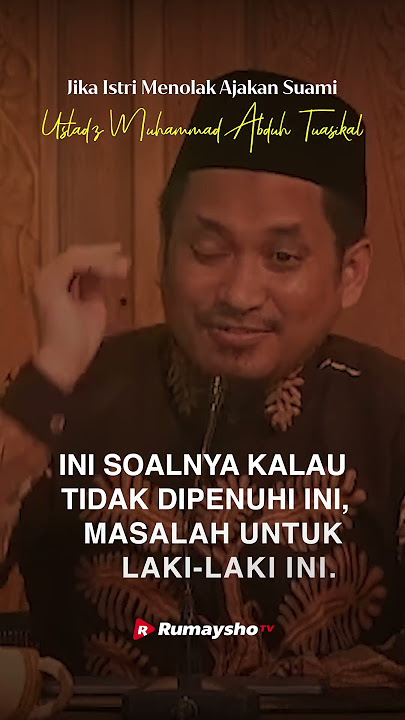 Jika Istri Menolak Ajakan Suami - Rumaysho TV