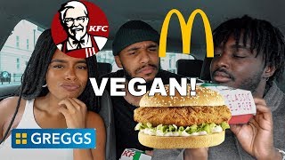 VEGAN DRIVE THRU REVIEW!🔥 & OFFICIAL VEGAN KFC BURGER! 🍟