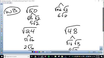 Video 10 2 Simplifying Radicals