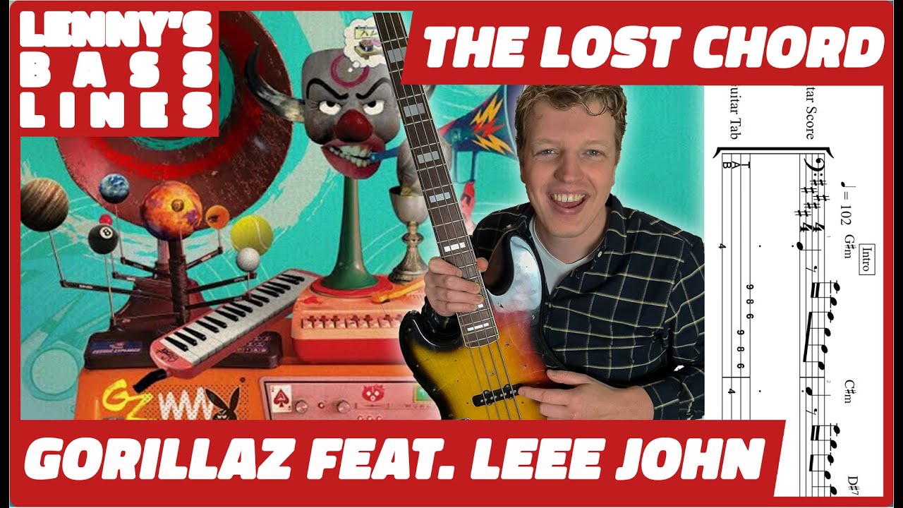 Gorillaz feat. Leee John - The Lost Chord - Bass Line - Score - Tabs - Cover