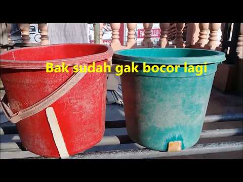 CARA PENGGUNAAN LEM NURI (LEM FIBER GLASS) PADA TANDON AIR YANG BOCOR. 