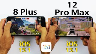 iPhone 8 Plus vs 12 Pro Max PUBG TEST - iOS 15.1 PUBG MOBILE TEST in 2021