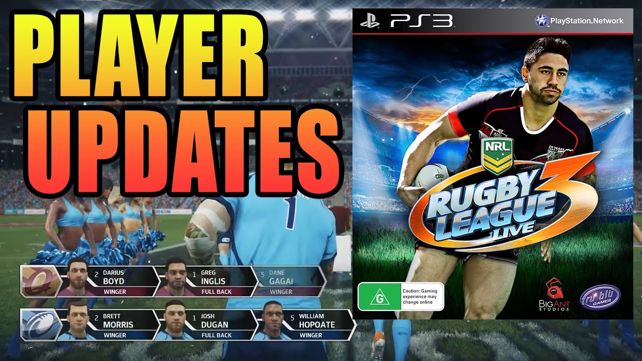 Rugby League Live 3 Player Stat Updates