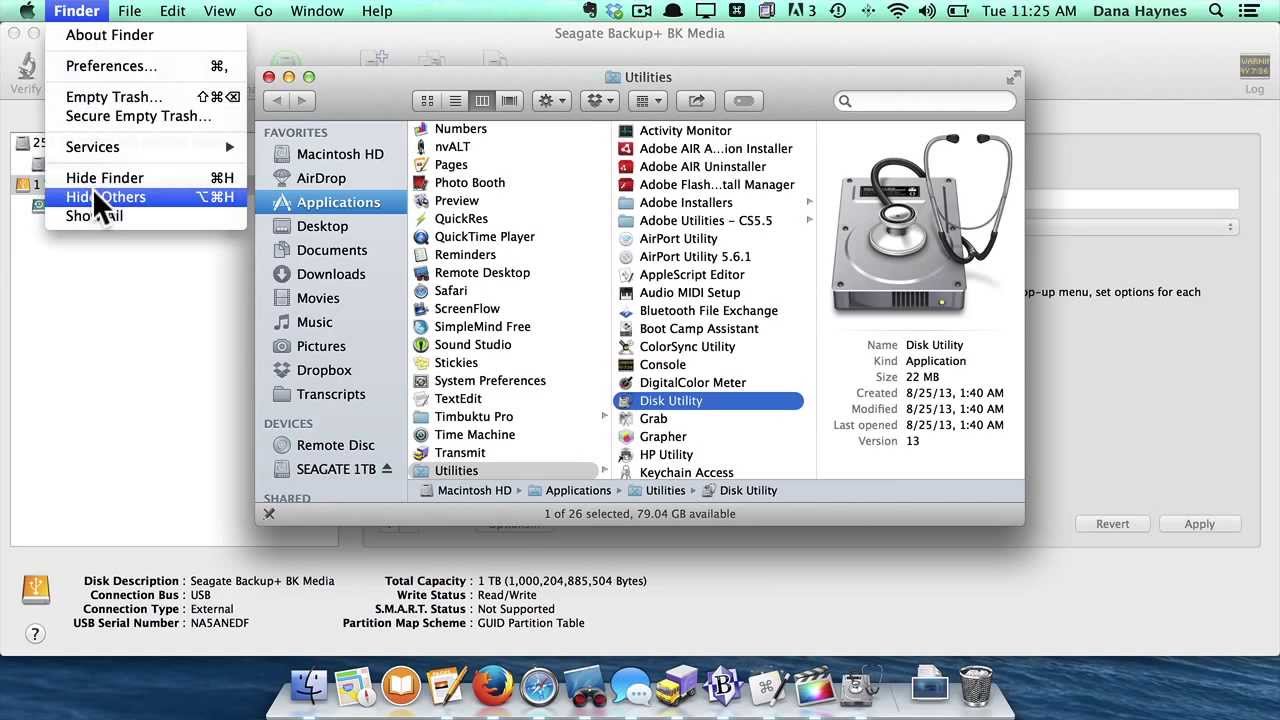 how to empty startup disk mac