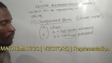 MATHEMATICS | VECTORS | Representation