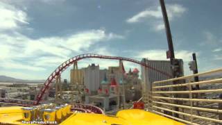 Roller Coaster POV New York New York Hotel Casino Las Vegas
