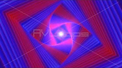 Twisted Tunnel of Fluorescent Ultraviolet Blacklight Glowing Neon - IncrediVFX - AVloops