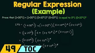 An Example Proof using Identities of Regular Expressions