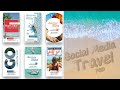 25 Plantillas de viajes para instagram psd  gratis | 25 free instagram travel templates psd