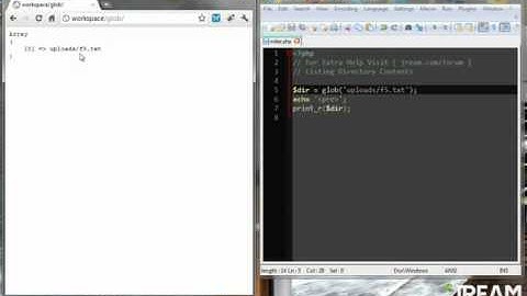 PHP List Directory - glob + constent GLOB_BRACE