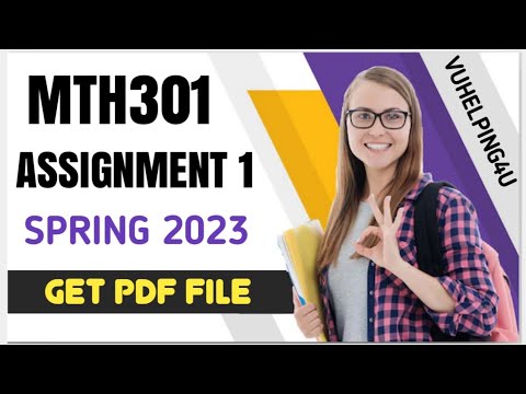 mth301 assignment 1 solution 2023 pdf