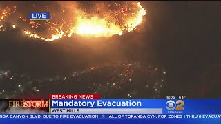 Powered by santa ana winds and dry air, the woolsey fire, which
erupted thursday afternoon in ventura county before it raced into los
angeles county.