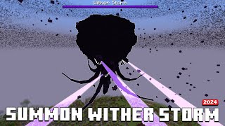 How to Summon Wither Storm in Minecraft (Bedrock/PE/Java) 101% Working