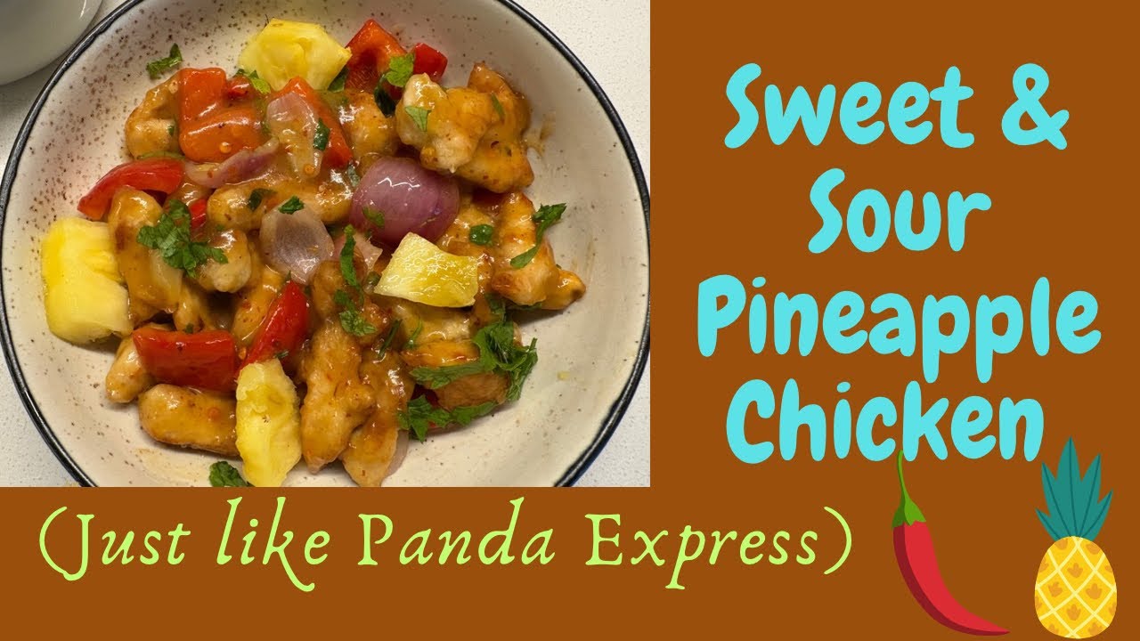 Sweet & Sour Pineapple Chicken (Just like Panda Express) - YouTube