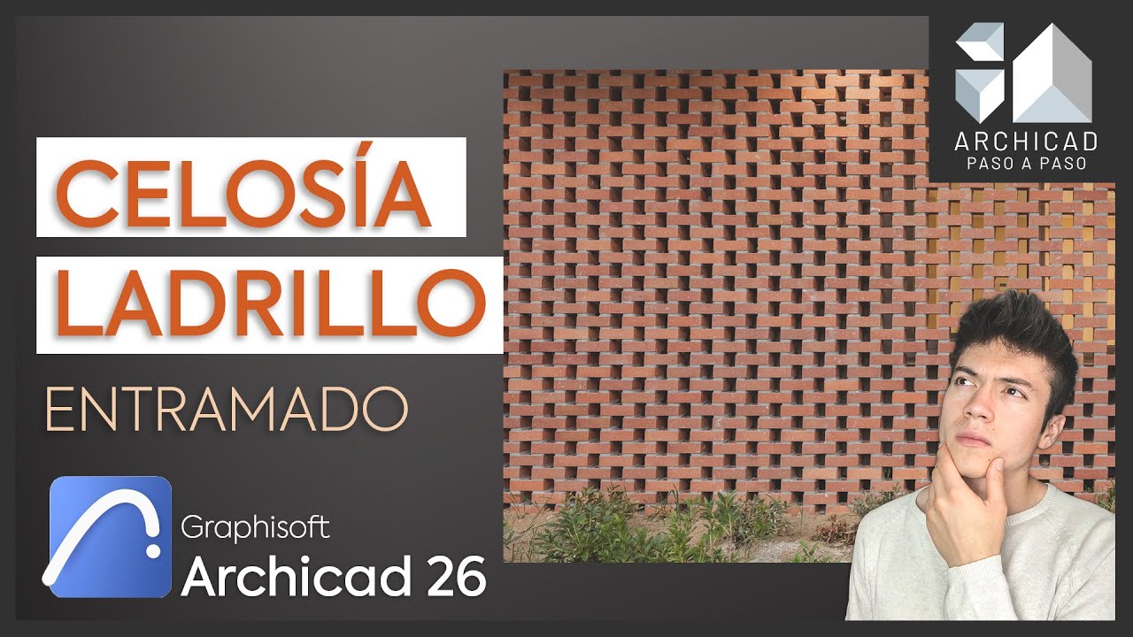 ✅Tutorial Muro ENTRAMADO de LADRILLO | Archicad 26 | 2022