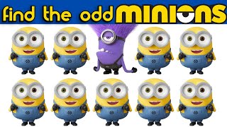 🟡MINIONS FIND THE ODD ONE OUT | Iq test Brain Break for kids | Just Dance workout | Danny Go Noodle