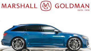 2024 Audi RS6 Avant in Ascari Blue Metallic over Black interior for sale