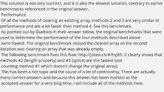 How do I empty an array in JavaScript
