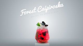 How to make Forest Caipiroska cocktail ( easy recipe )
