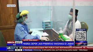 Ridwan Kamil Tinjau Simulasi Vaksinasi Covid-19 di Puskesmas Tapos Depok