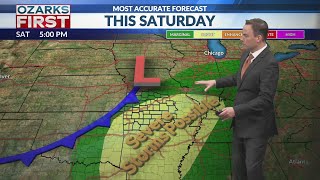 Storms sweep through Saturday, fall quickly follows