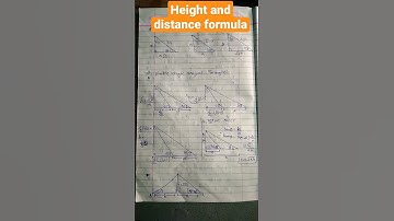 Height and distance triangle formula.