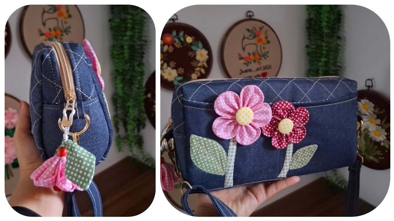 How to sew a stylishhandbag  :Easy way sewing patchwork  bag ⚘️